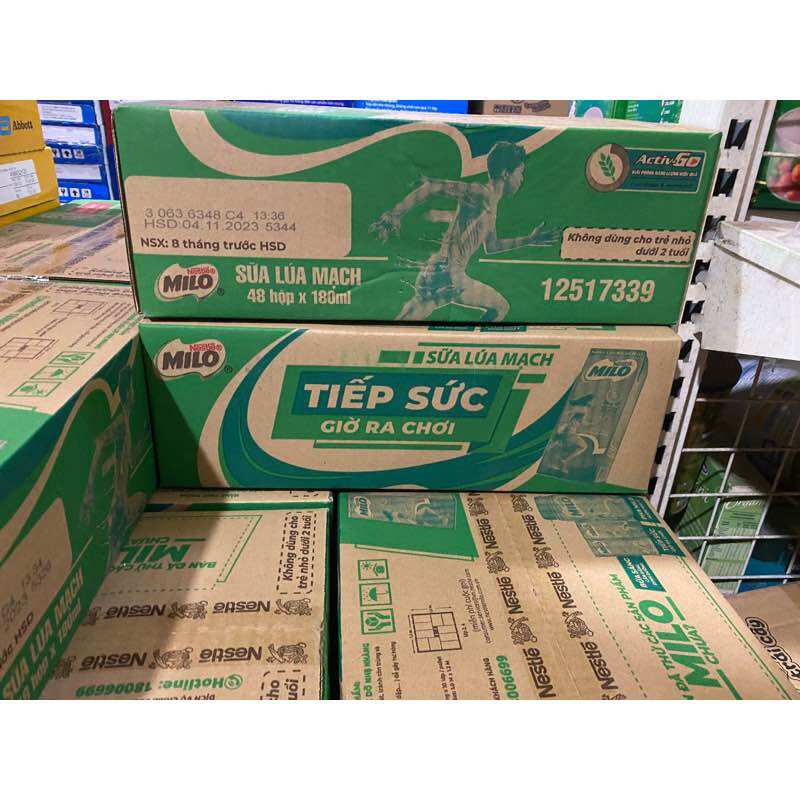 Sữa milo 180ml 1lốc 4 hộp