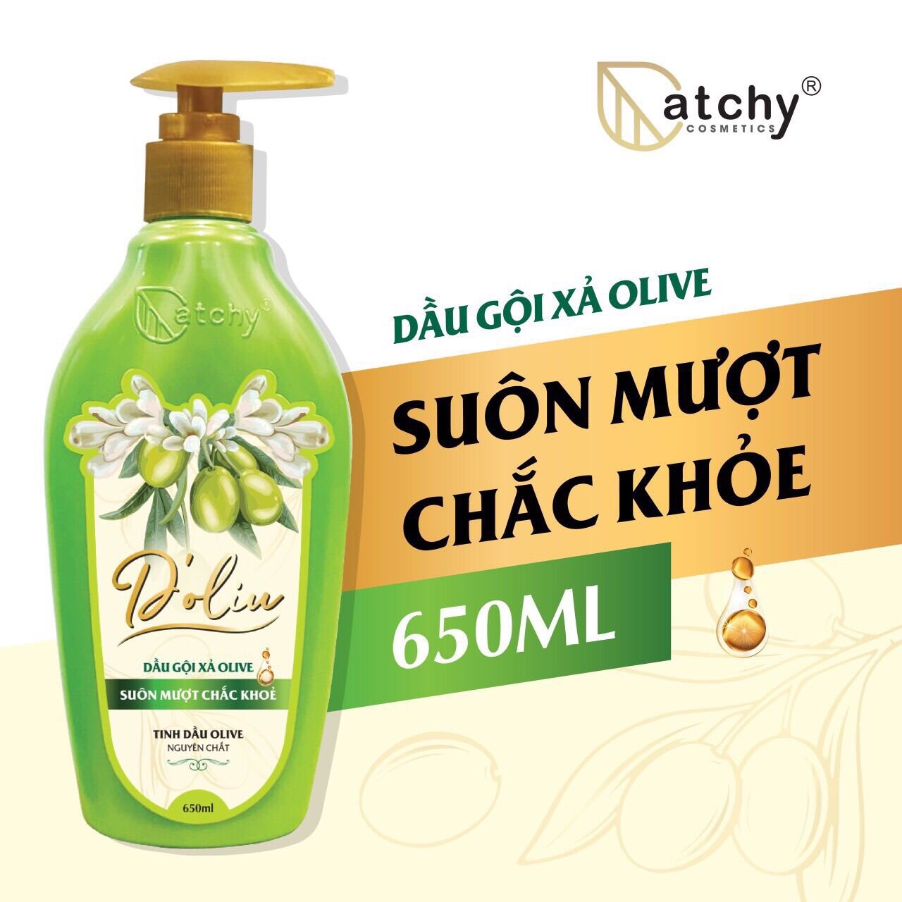 Dầu gội xả olive Catchy