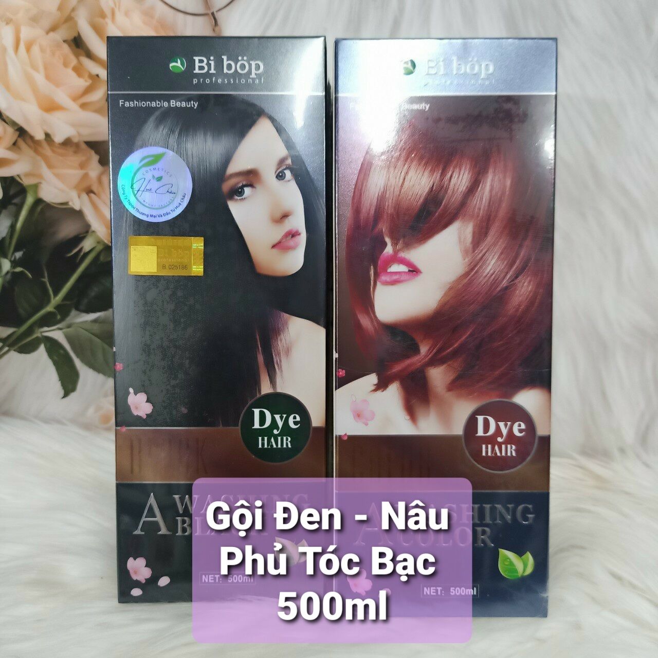 Dầu gội đen - nâu bibop 500ml 2022