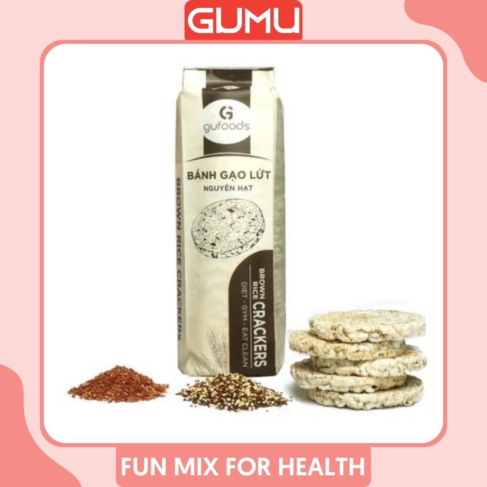 Set Bánh Gạo Lứt GUfoods Ăn Kiêng Đủ 3 Vị Thay Đổi Dễ Ăn Hương Vị Thơm Ngon Dành Cho Người Tiểu Đường 100g Và 200g