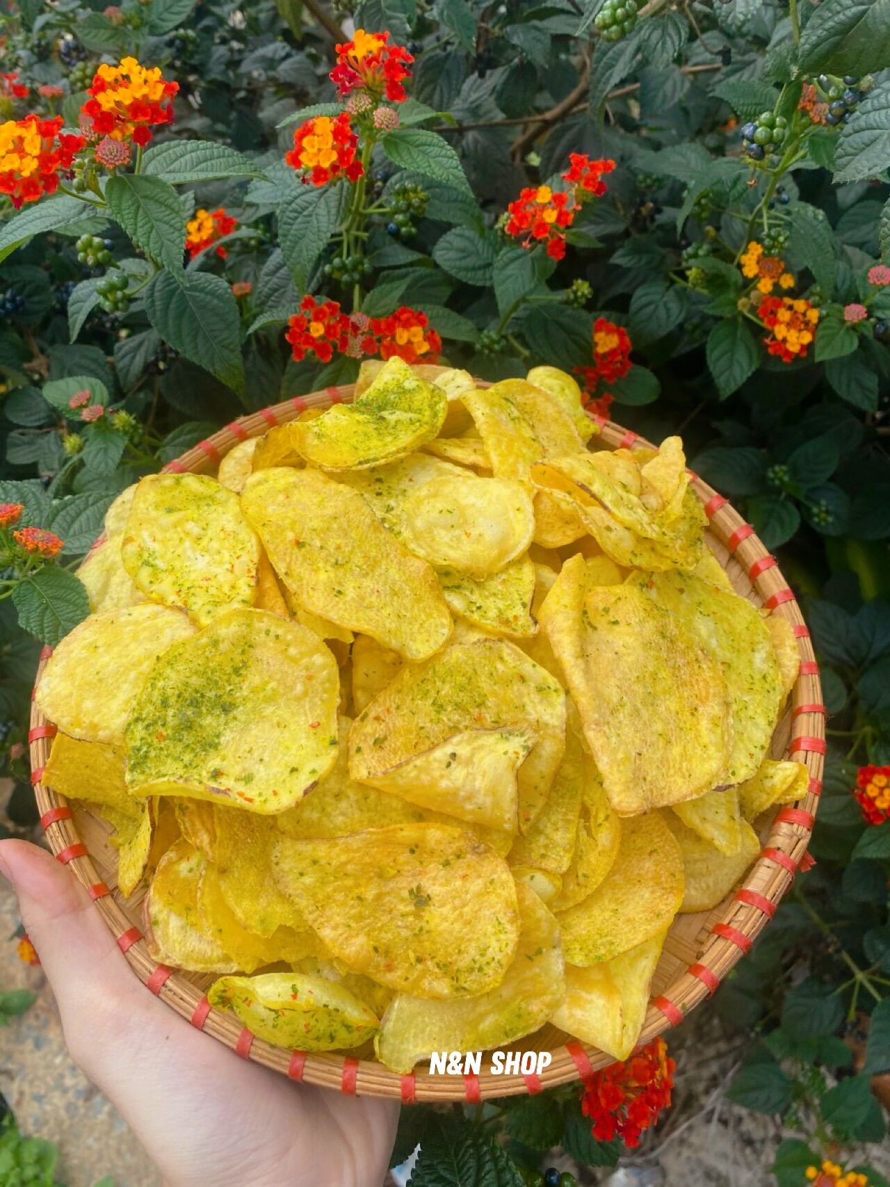 Khoai lang sấy mắm hành