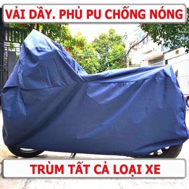 Bạt Phủ Xe Máy Vải Dù Loại Dày Siêu Bền Chống Thấm Chống Rách Tốt