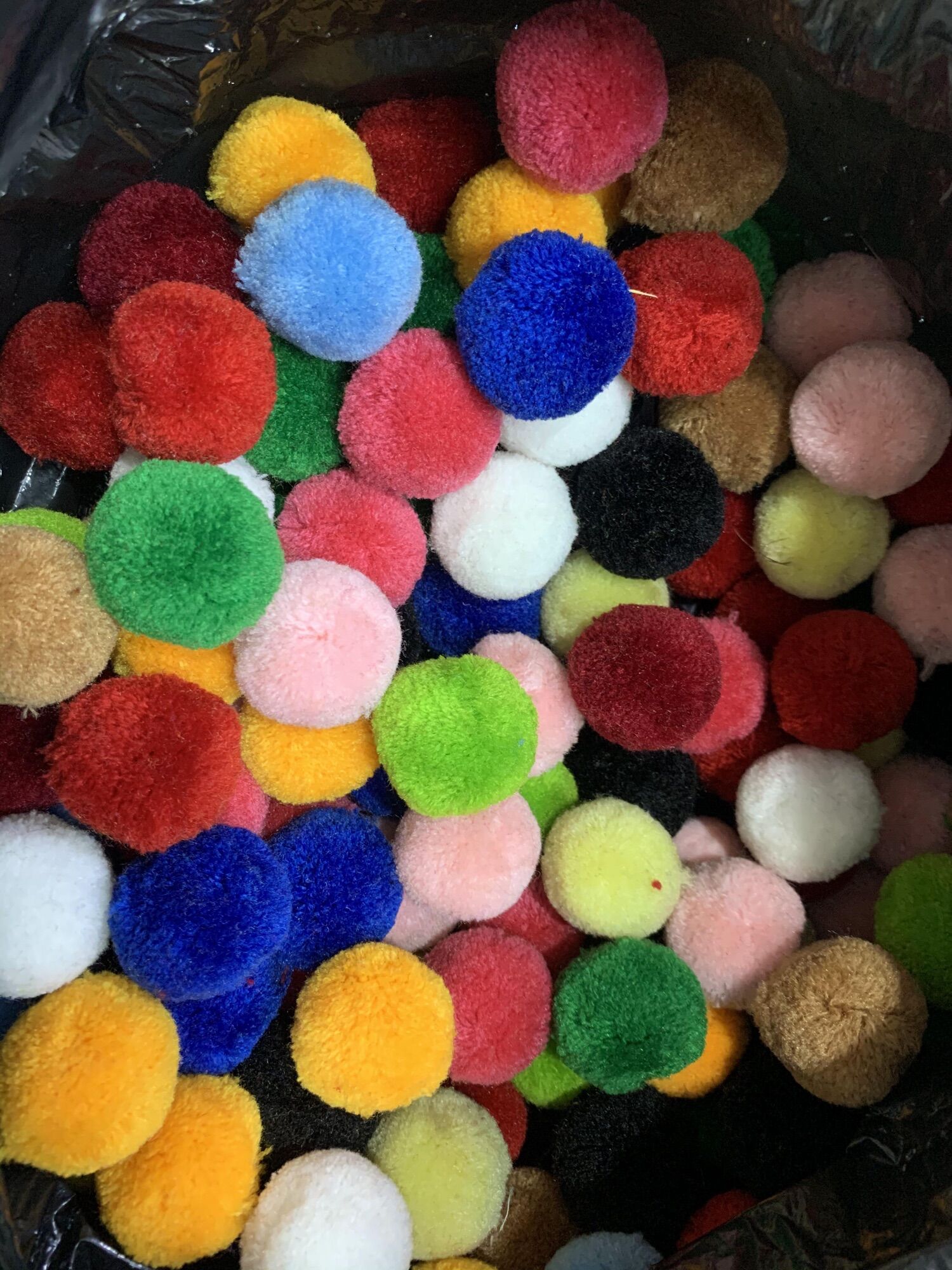Combo cục bông pompom đủ màu đủ size