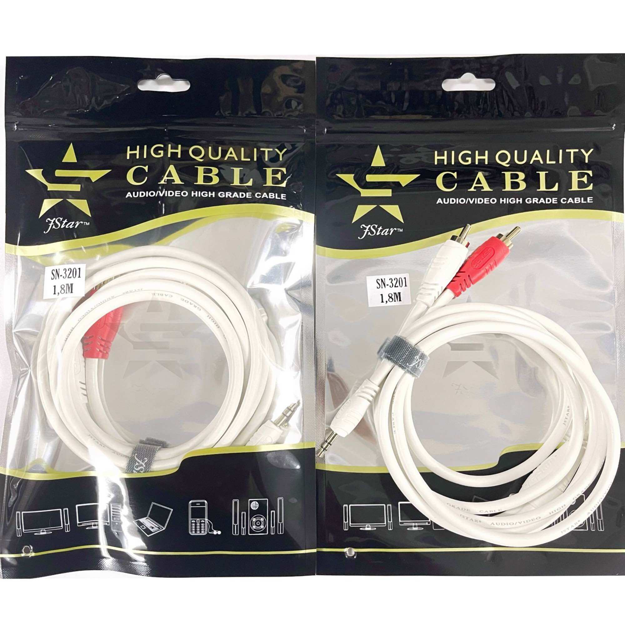 (VIDEO) Dây Jack 3.5mm ra 2 hoa sen/AV/RCA JStar