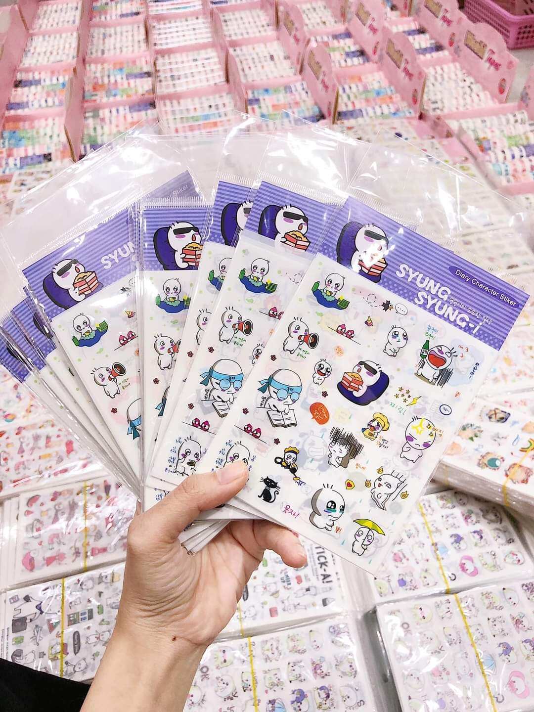 Set 6 tờ sticker Myung