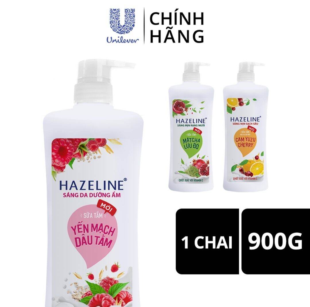 Sữa tắm Hazelin 900g chính hãng tặng kèm khăn tắm