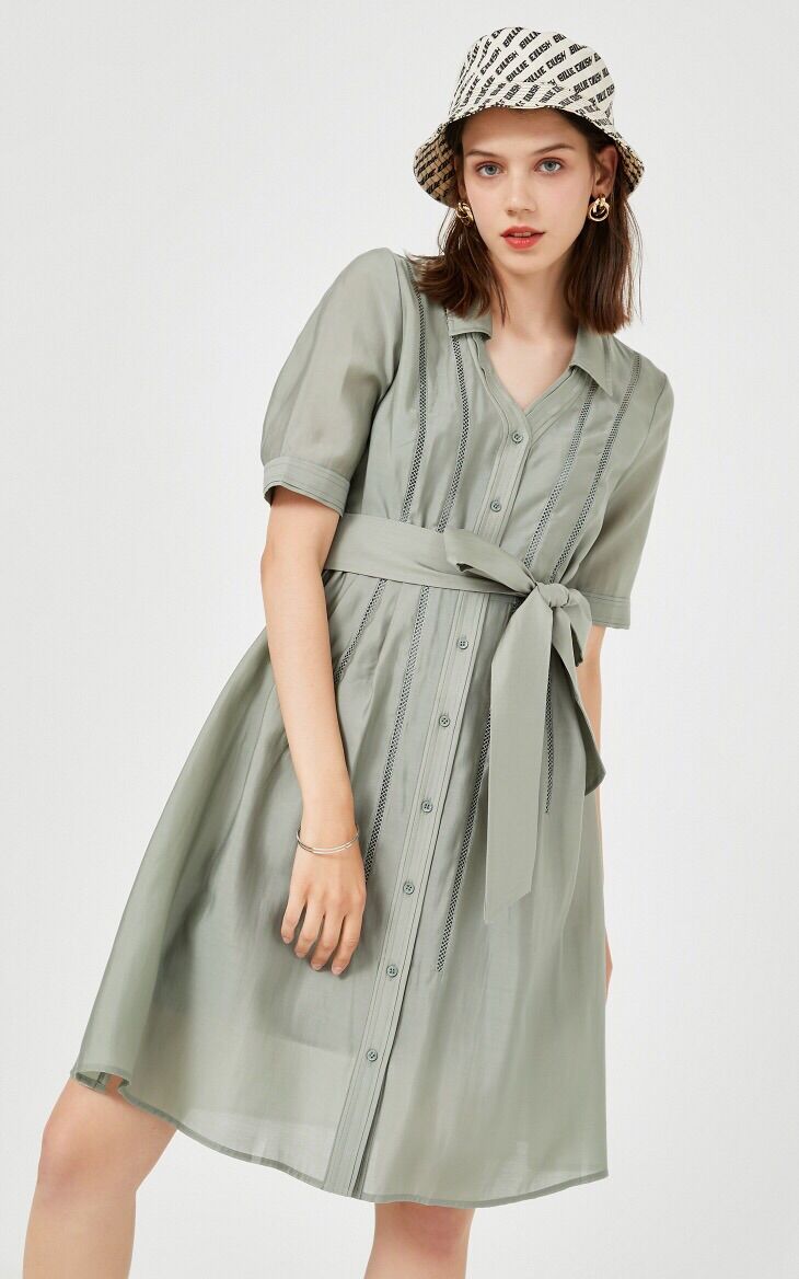 Đầm sơ mi Vero moda ( gồm váy sơ mi kèm đai)