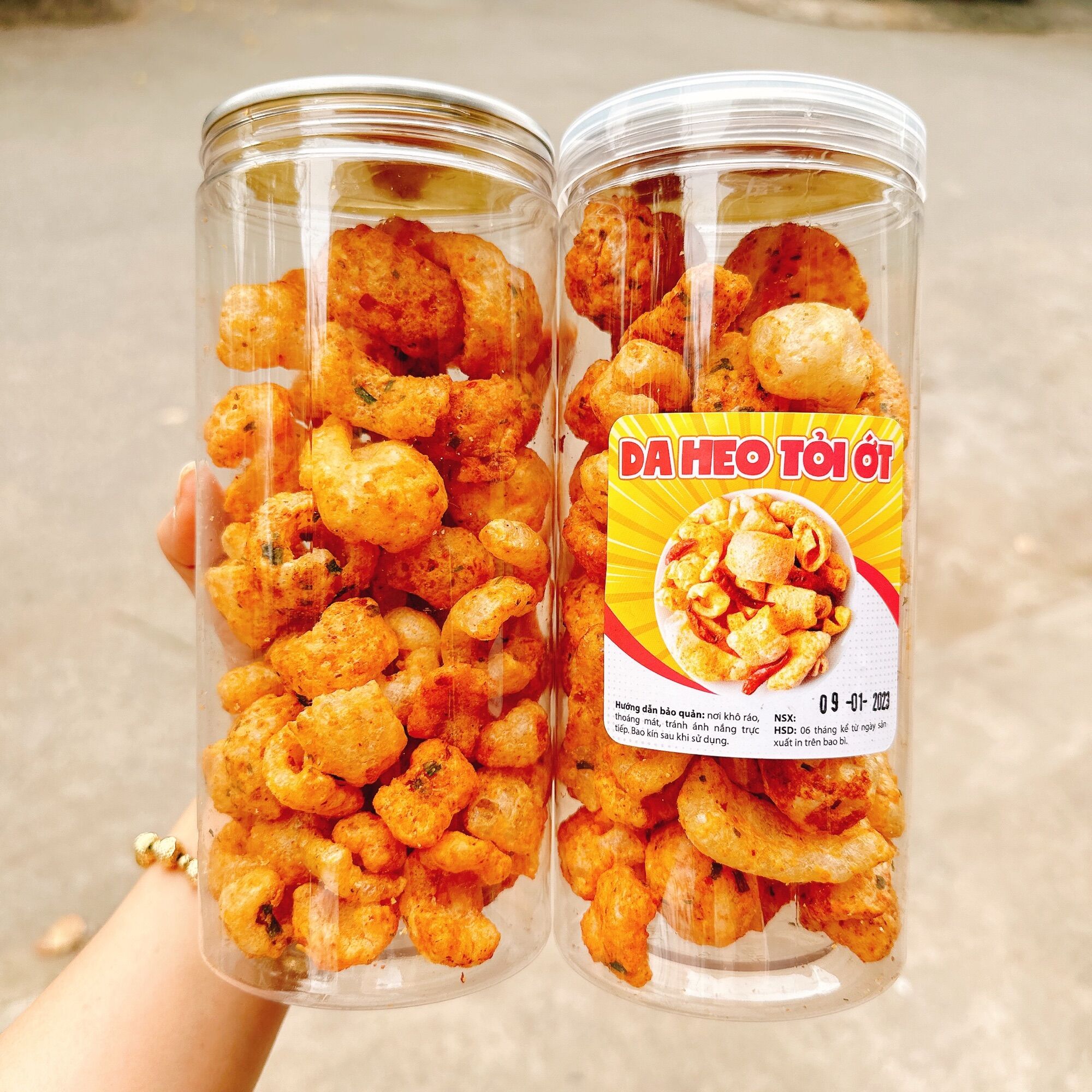 Da Heo Xốc Muối Ớt hủ 130gr