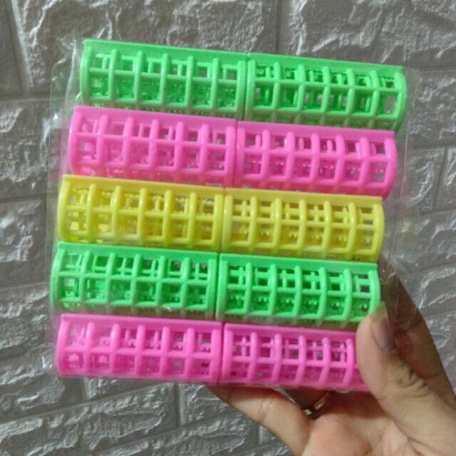 [HCM] BỘ 6 LÔ CUỐN TÓC GAI CÓ CHỤP