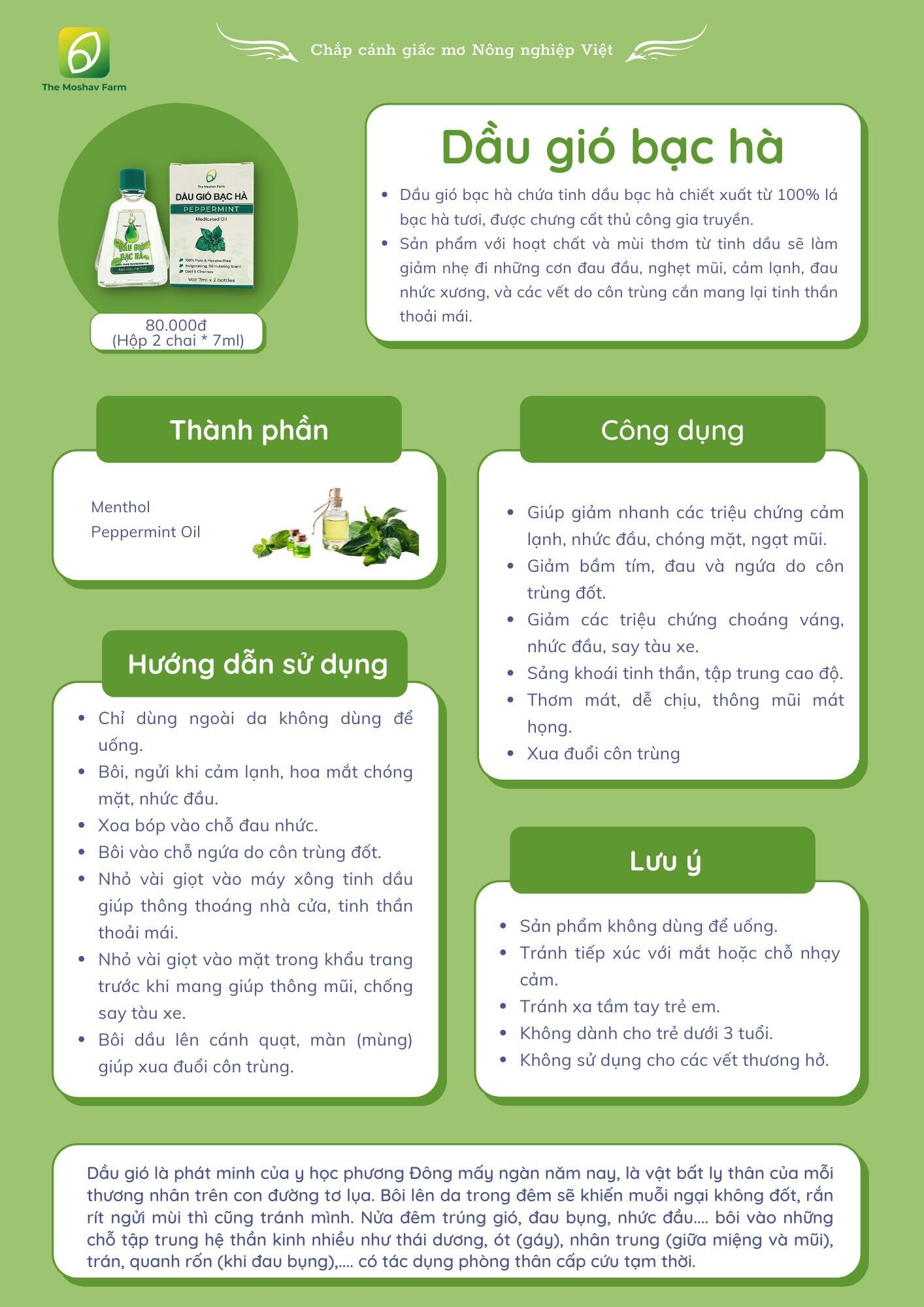 [HCM]Dầu gió bạc hà