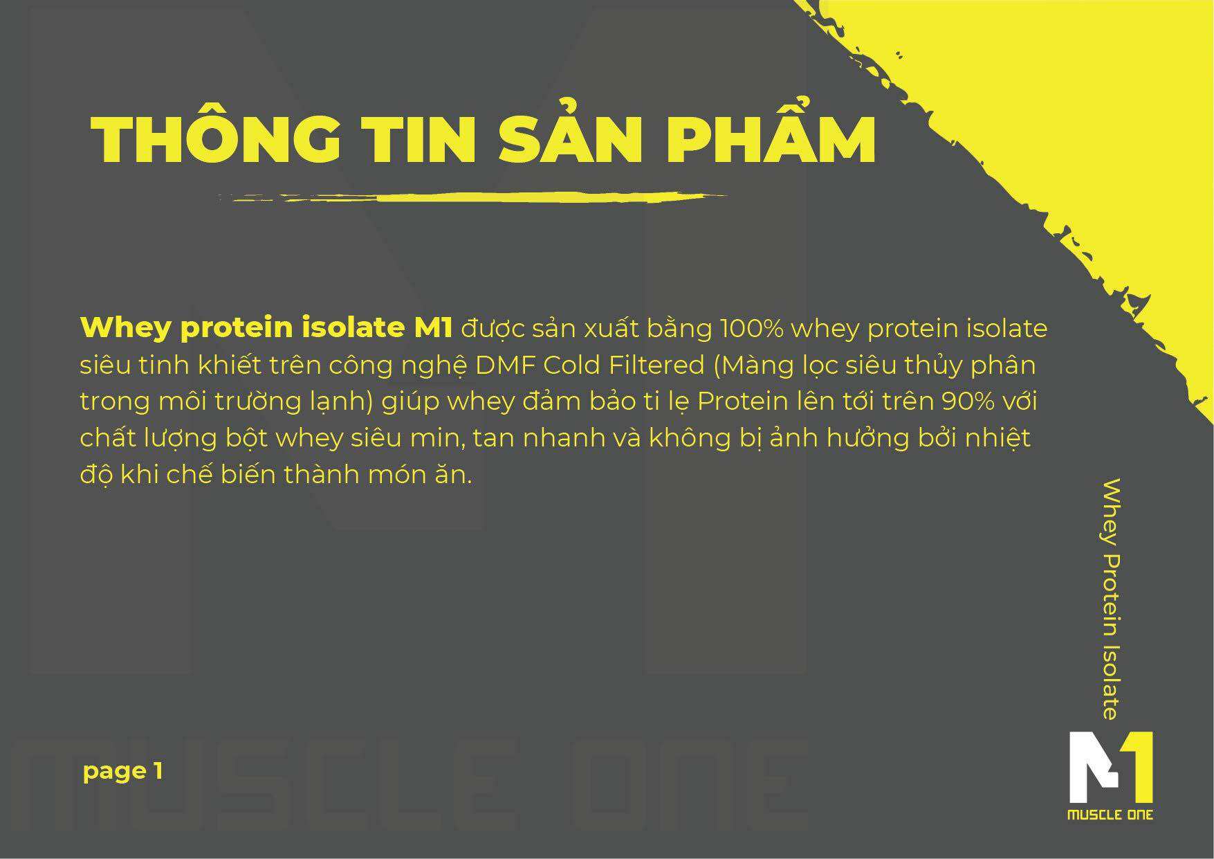 Sữa Tăng Cơ Whey Protein M1 ( Tặng Quà Tặng )