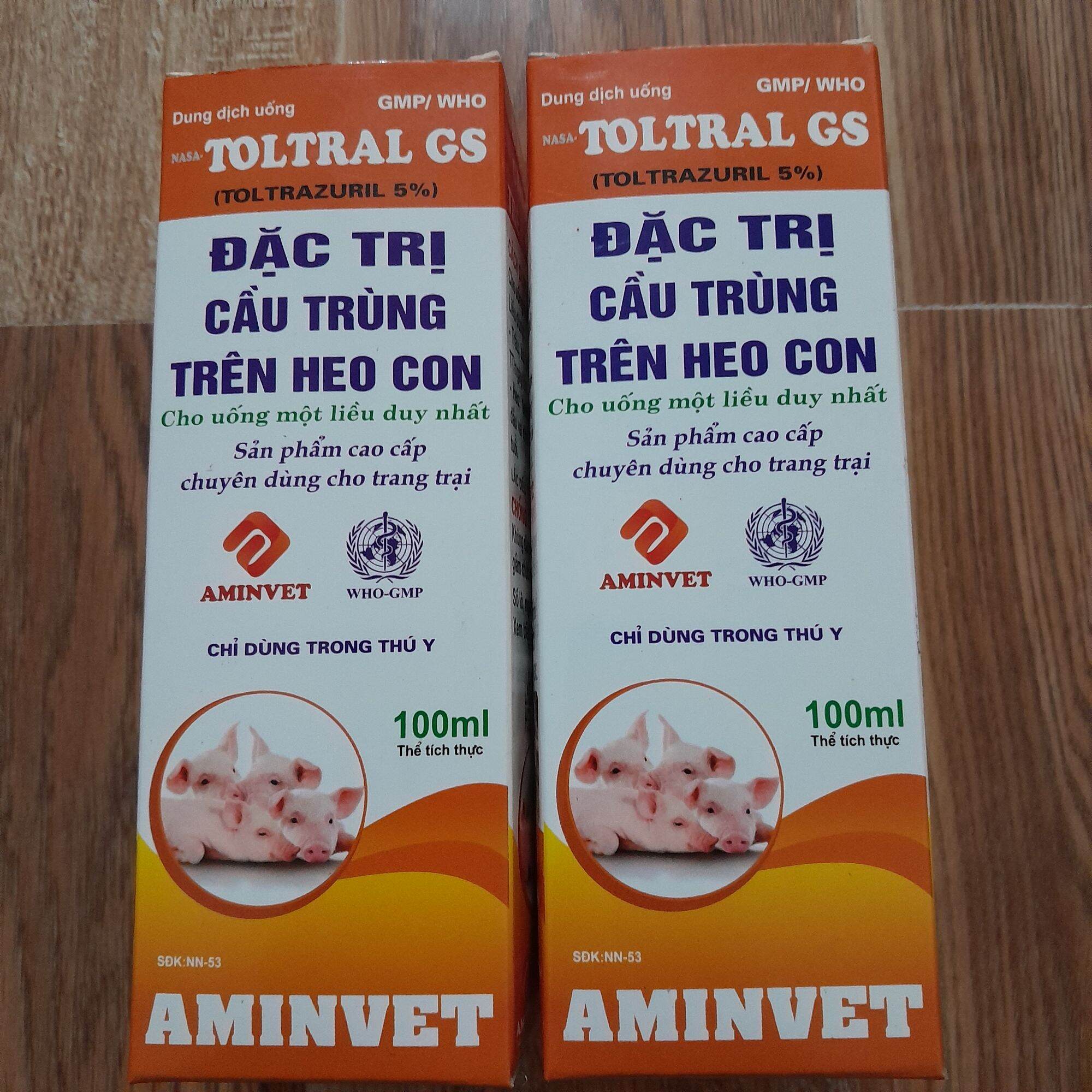Cầu trùng heo con 100ml Dùng cho heo con, bê, thỏ....
