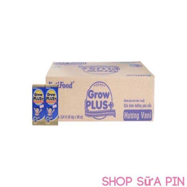 Thùng 48 hộp sữa grow plus xanh tăng cân 180ml