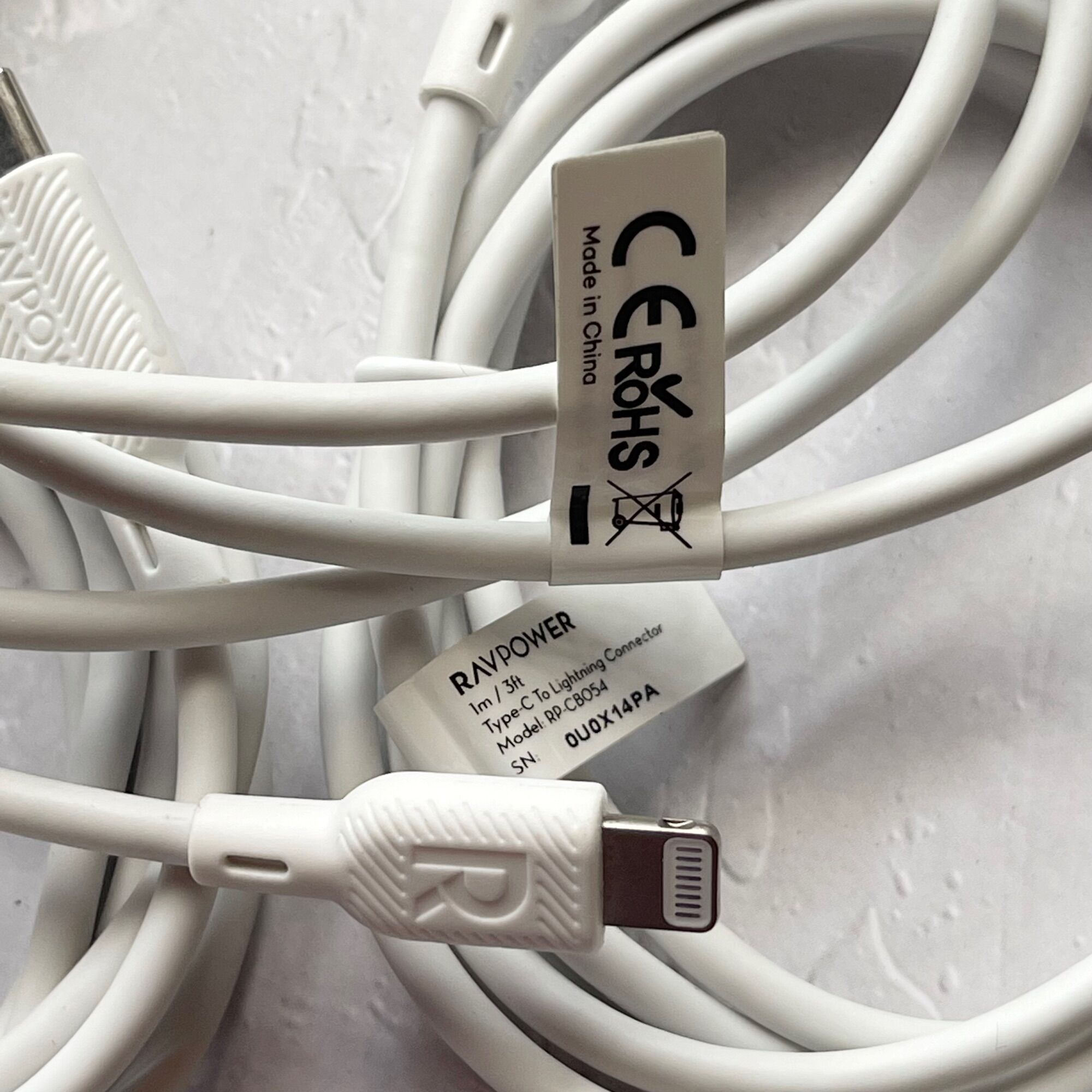 Cáp Ravpower Type C to Lightning RP CB054 1m (Hộp Móp Nhẹ)