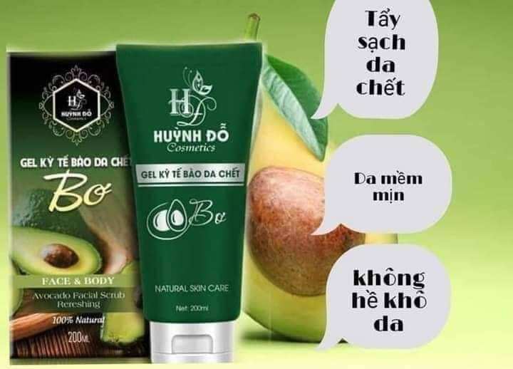 gel tẩy tế bào chết bơ huỳnh đổ