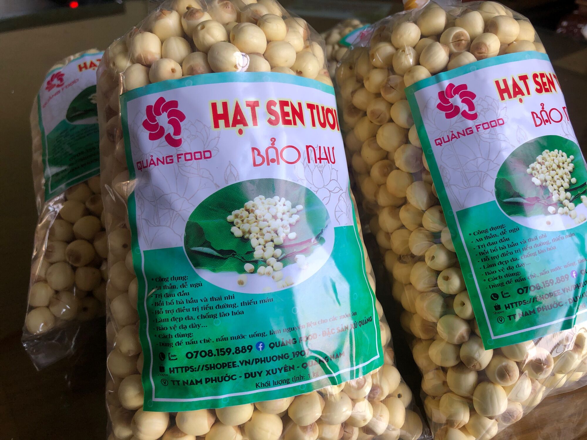 500gr sen tươi Quảng Nam nhà làm ( hạt bở, bùi, hạt tròn)