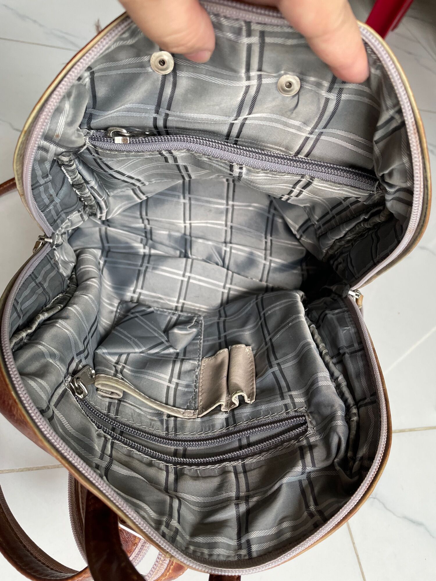Balo si tuyển da thật 2in1