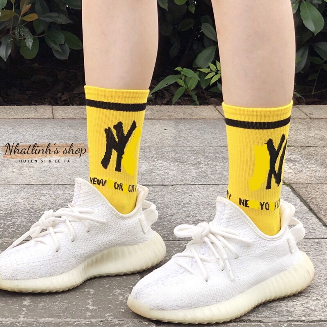 tất (vớ) chữ NY màu cao bắp