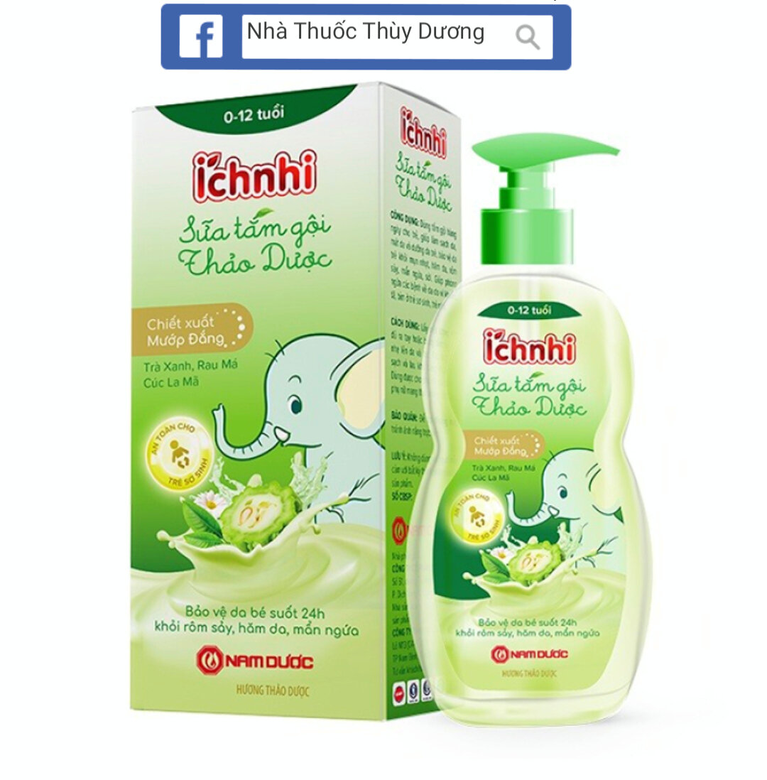 Sữa tắm gội thảo dược ích nhi