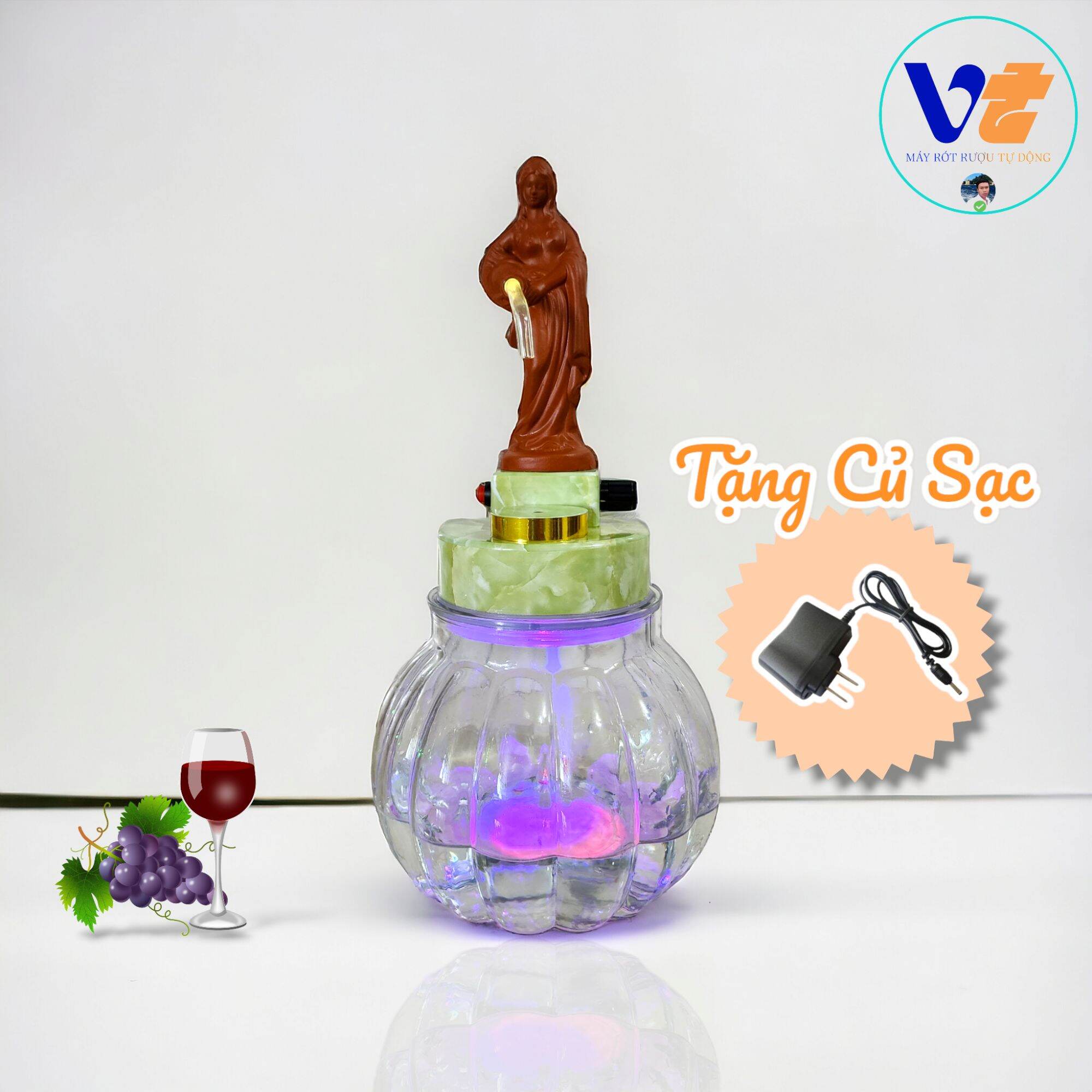 Máy Rót Rượu Tự Động ( Nữ Rót Rượu ) 1.9Lít Rót Thông Minh