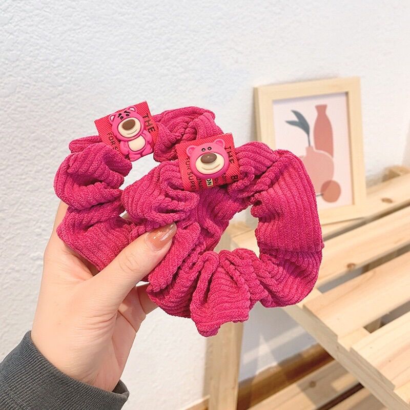 Scunchies gấu dâu
