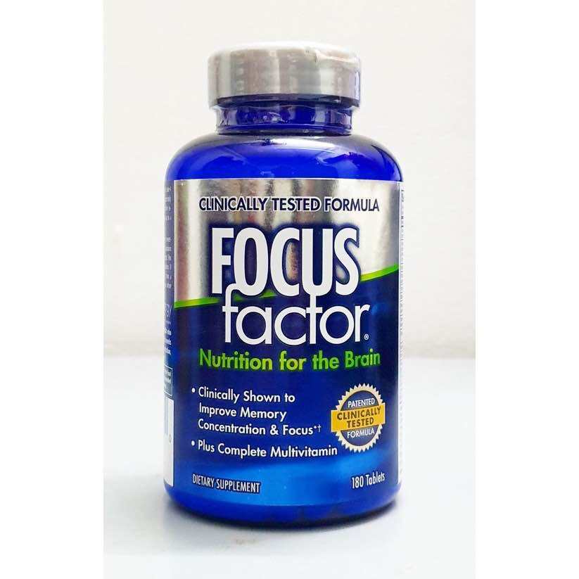 Viên uống bổ não Focus Factor Nutrition For The Brain 180 viên của Mỹ