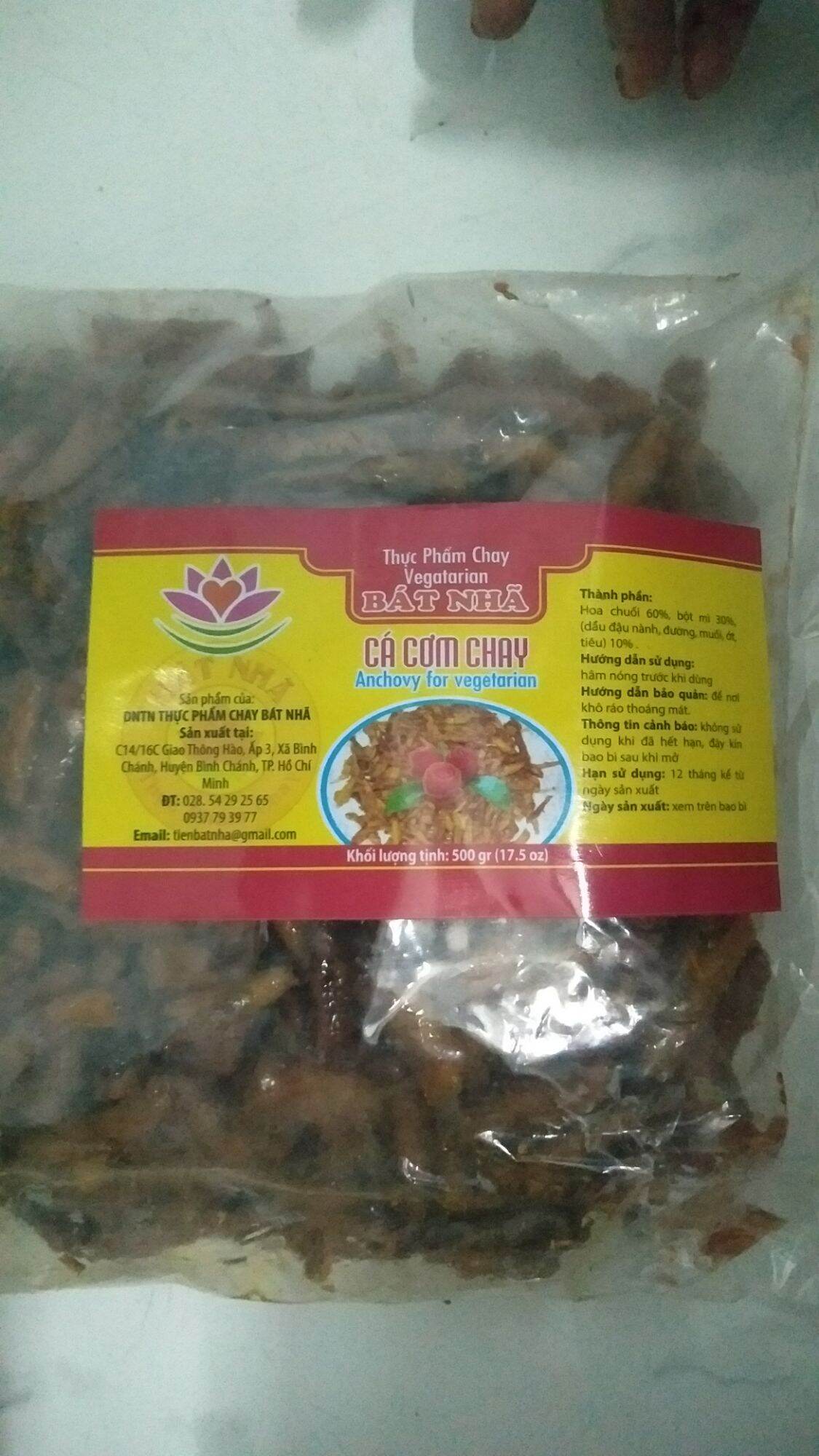 Cá cơm chay bát nhã .thực phẩm chay bát nhã.