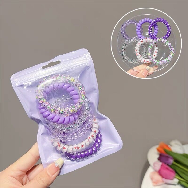 Set buộc tóc lò xo nhiều màu