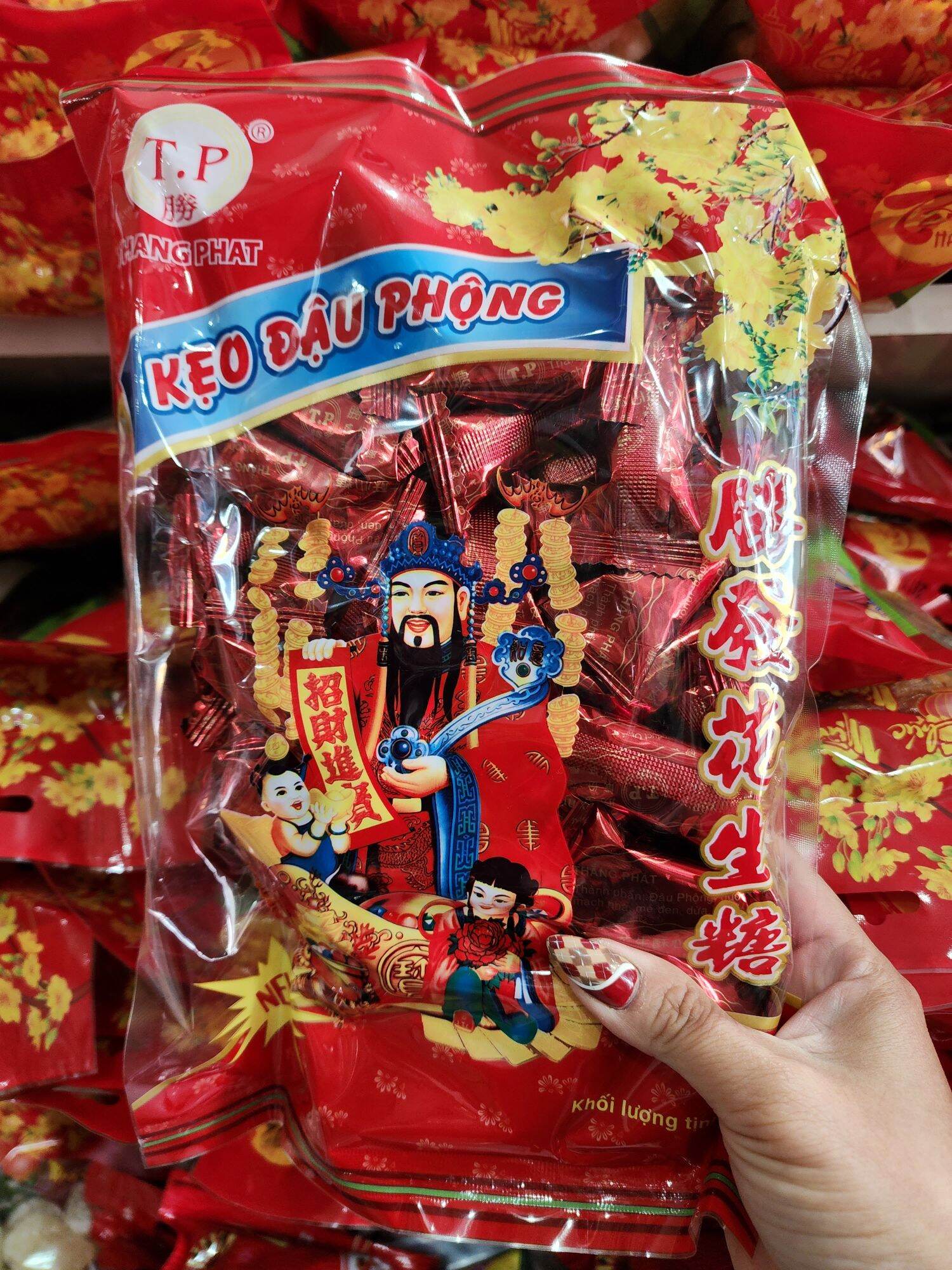 Kẹo đậu phộng BƠ ĐỎ THẦN TÀI thắng phát  500gam