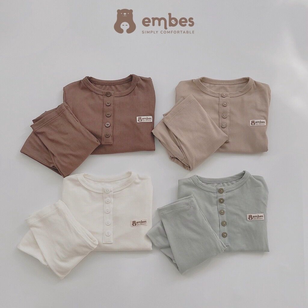 Embes- Bộ Tăm Lạnh Mặc Điều Hoà Cho Bé
