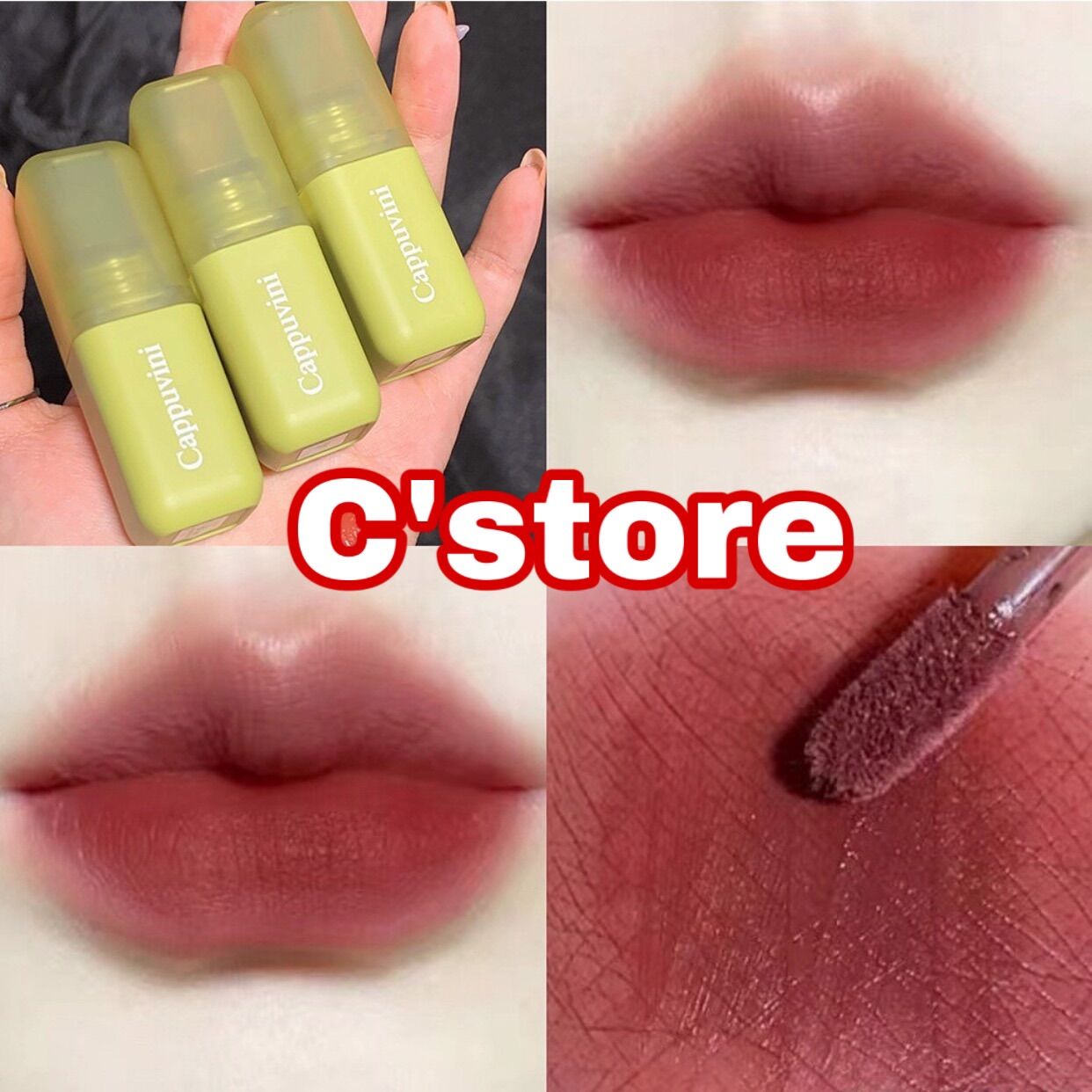Son kem lì cappuvini dense soft burn fog lip mud nội địa trung