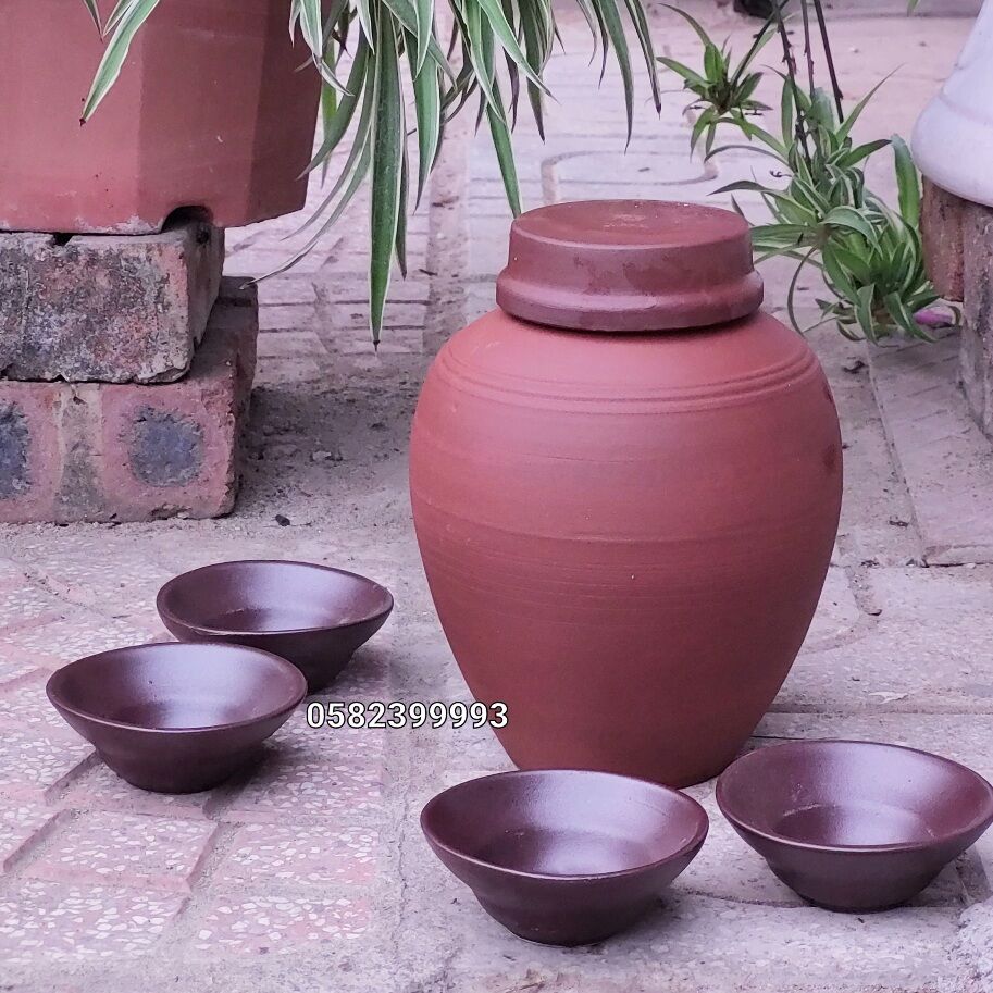Vò sành cao cấp Bát Tràng 1L (Gốm sứ Bách Việt)