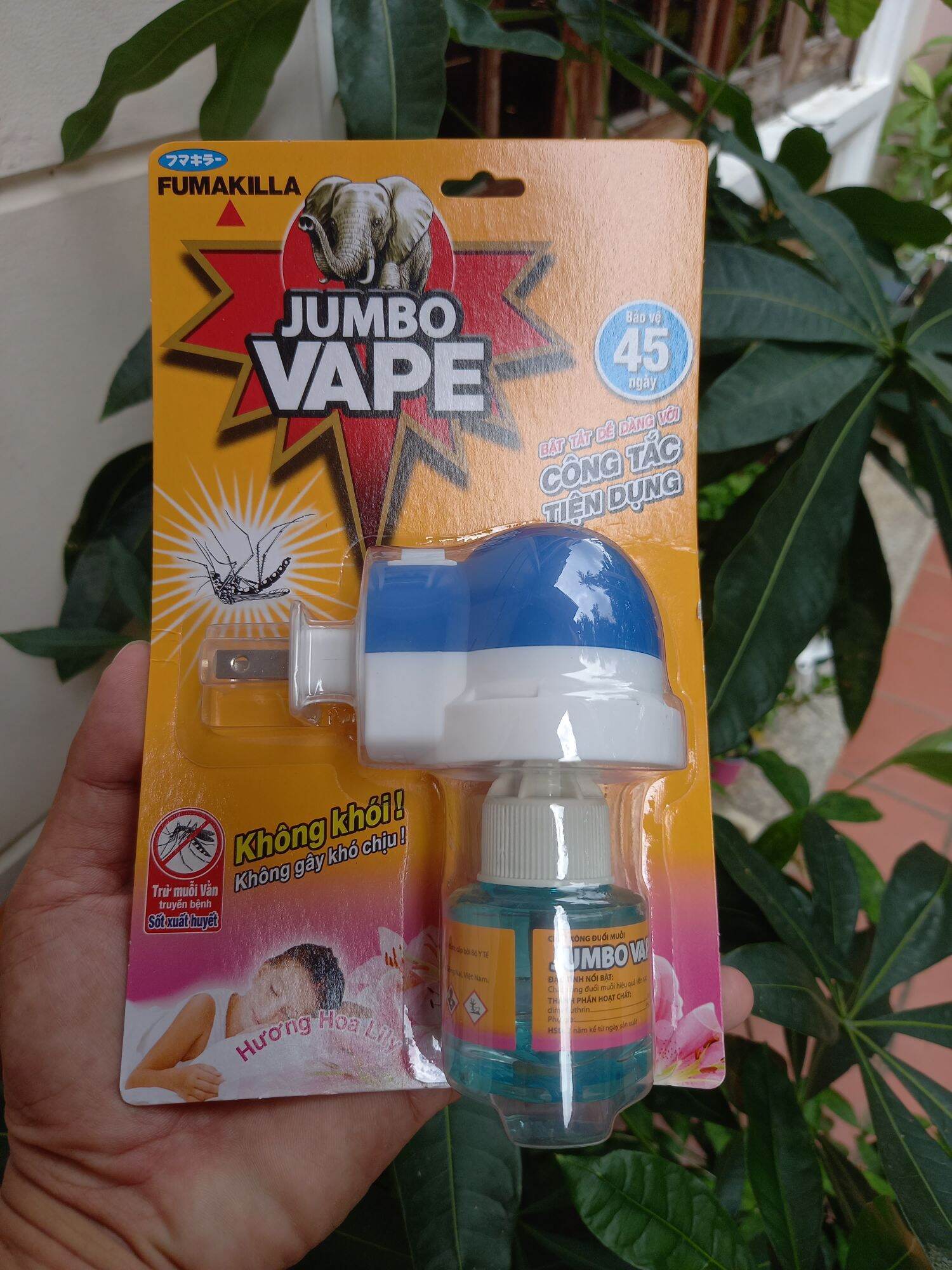 Combo 10 bộ máy xông đuổi muỗi jumbo vape hương hoa lily