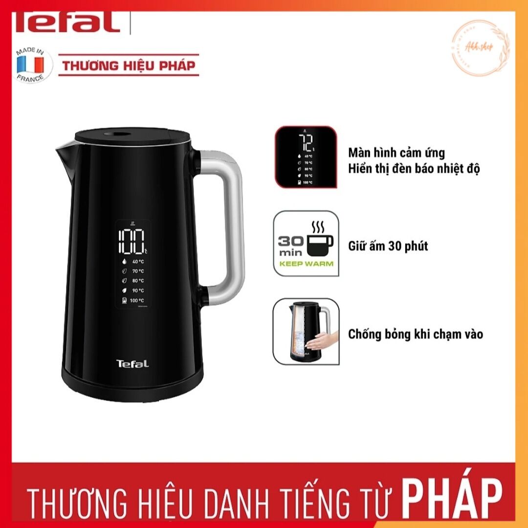 Bình đun siêu tốc tefal 1.7 lít ko850810 - hàng chính hãng