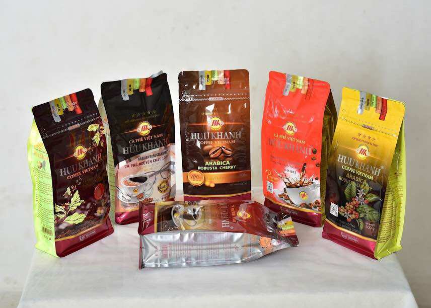 Combo 4 bịch cà phê HỮU KHÁNH- HK 3SAO (2kg)
