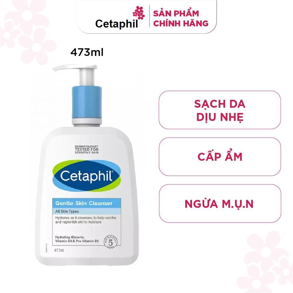 Sữa rửa mặt cetaphil 473ml cho da dầu và da nhậy cảm