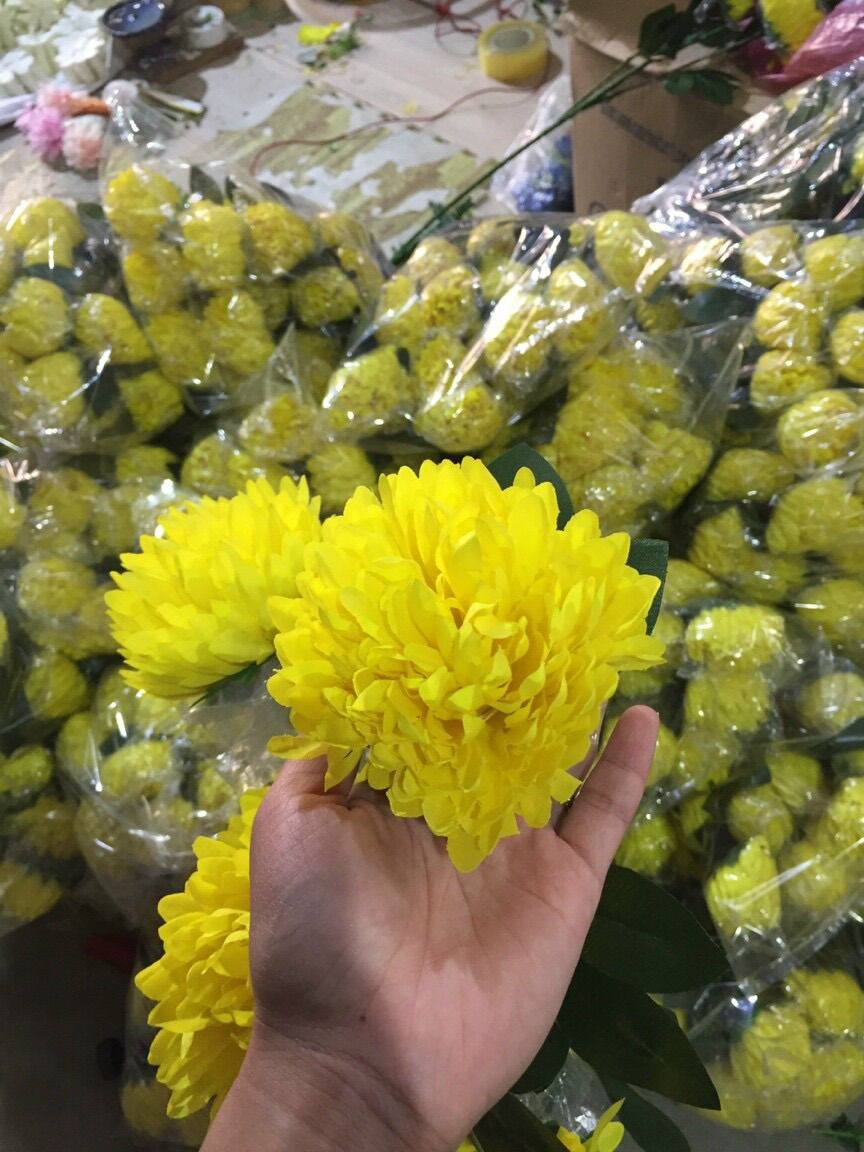 Cành Cúc 5 bông _ hoa trang trí