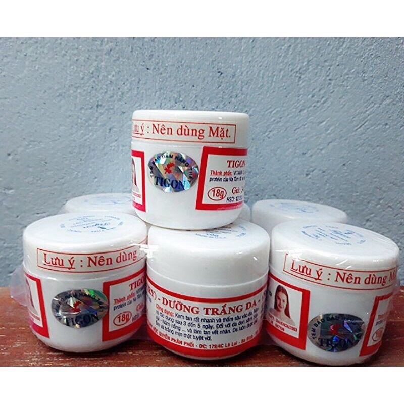 Kem Tigon Dưỡng Trắng Da Mặt 18g