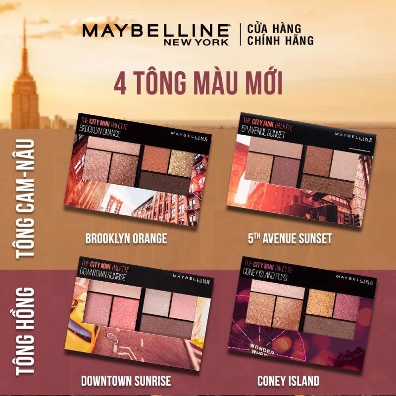 Bảng Phấn Mắt Maybelline The City Palette
