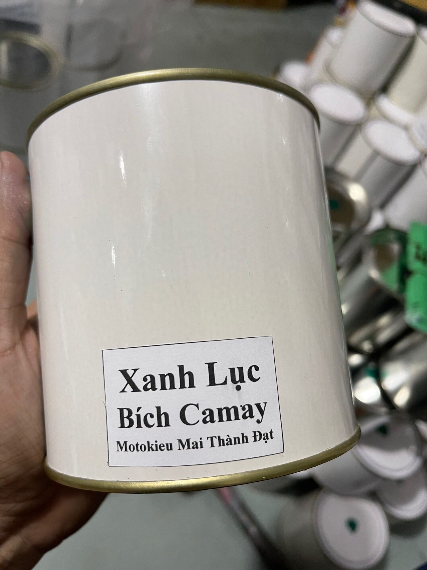 Màu sơn xanh lục bích camay