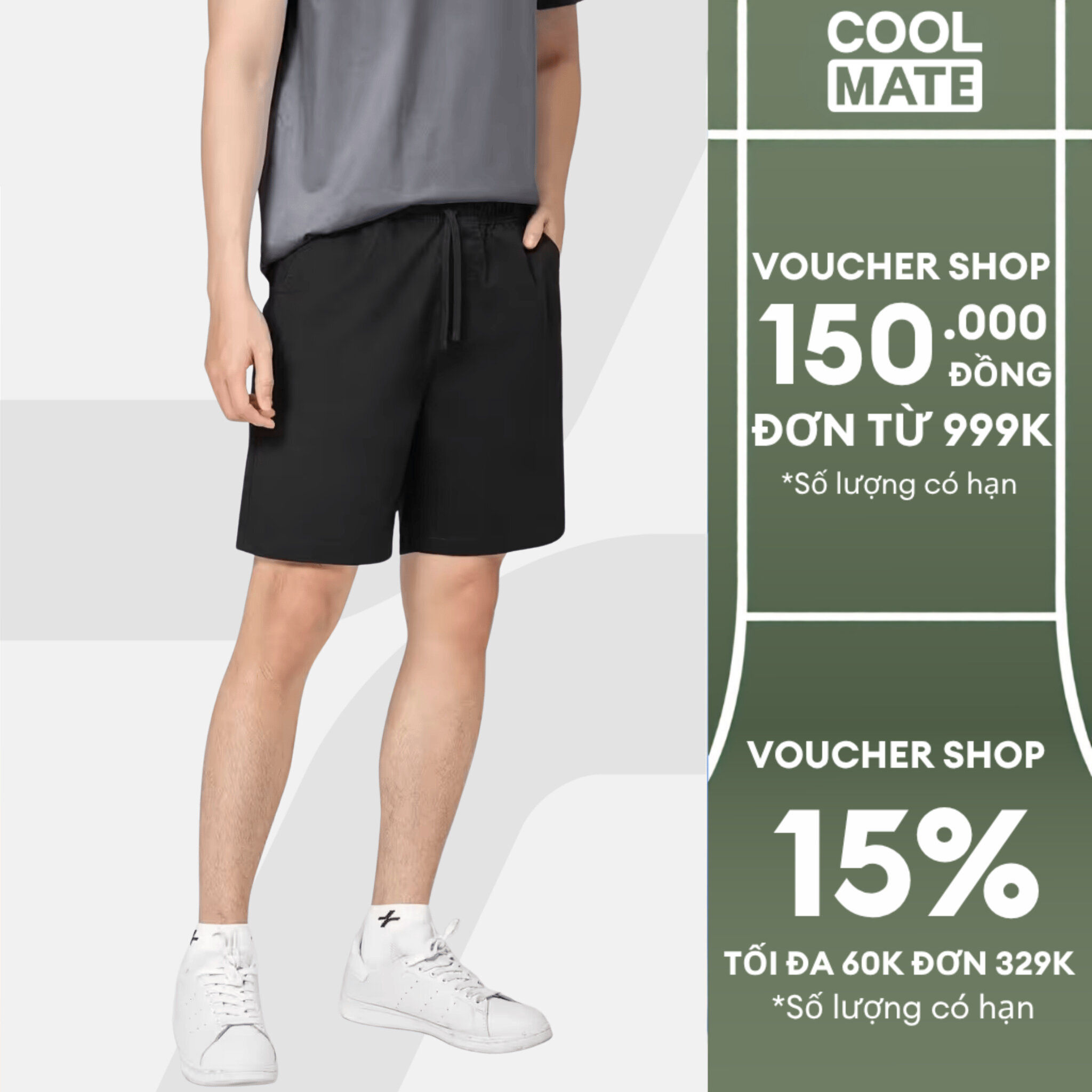 Quần Chino nam 7inch co giãn, thấm hút tốt, chống nhăn Coolmate