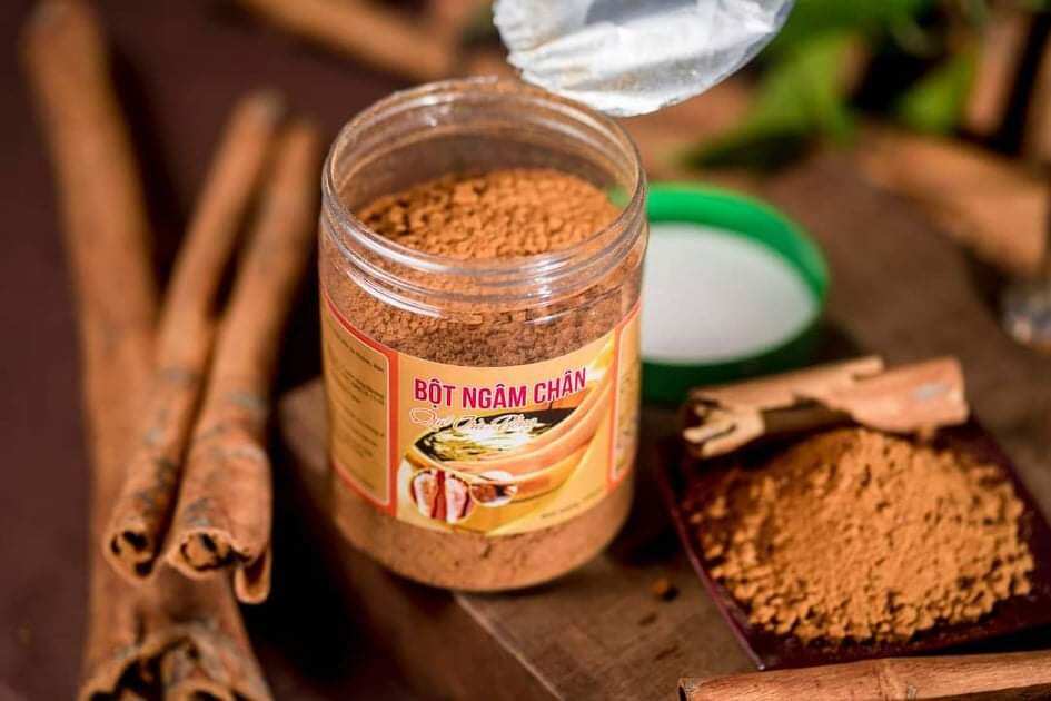 Bột Quế Ngâm Chân 500gram-Hương Quế Trà Bồng