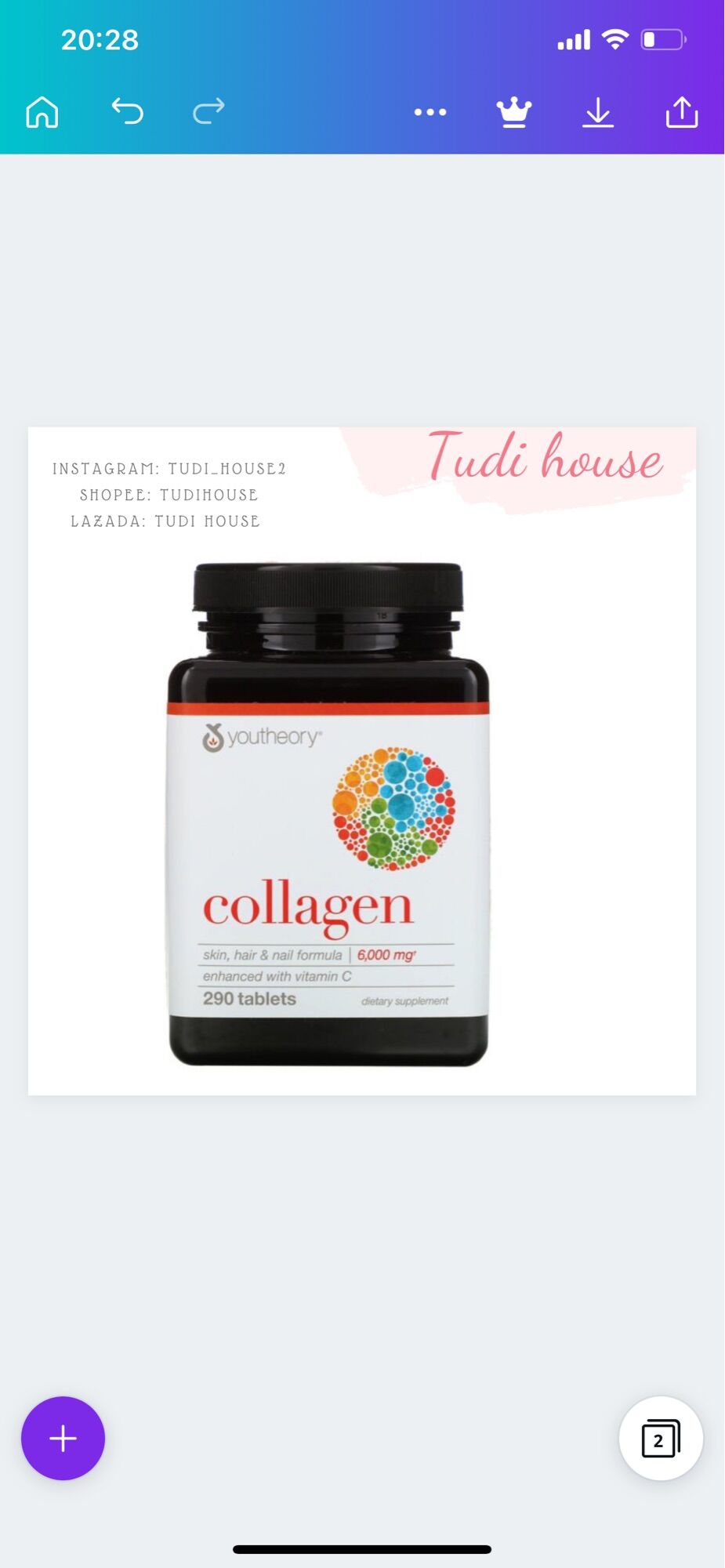 Dụng cụ chăm sóc cá nhân Youtheory Collagen 290 viên
