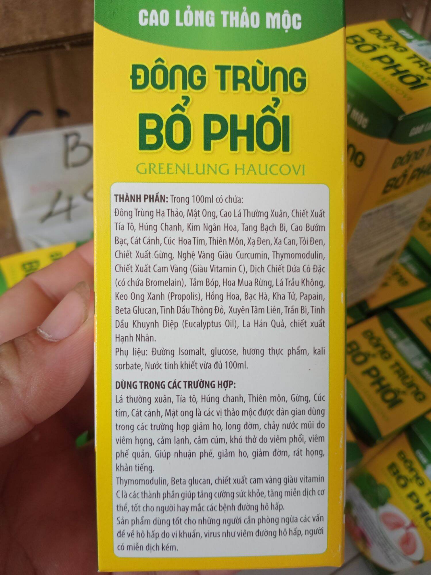 Siro đông trùng bổ phổi ( chai 100ml)