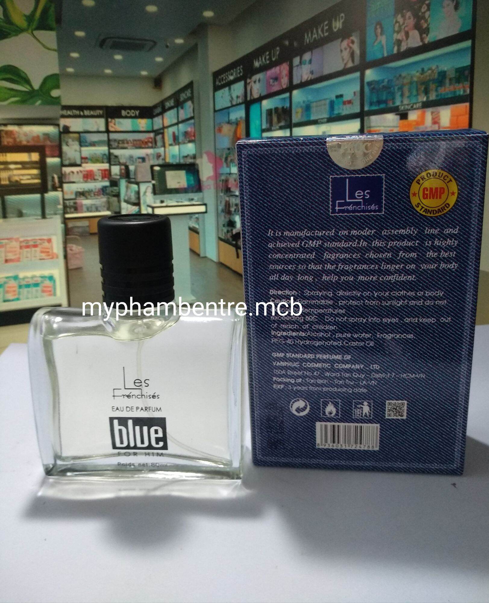 Nước hoa Nam Les Frénchisés Blue 80ml