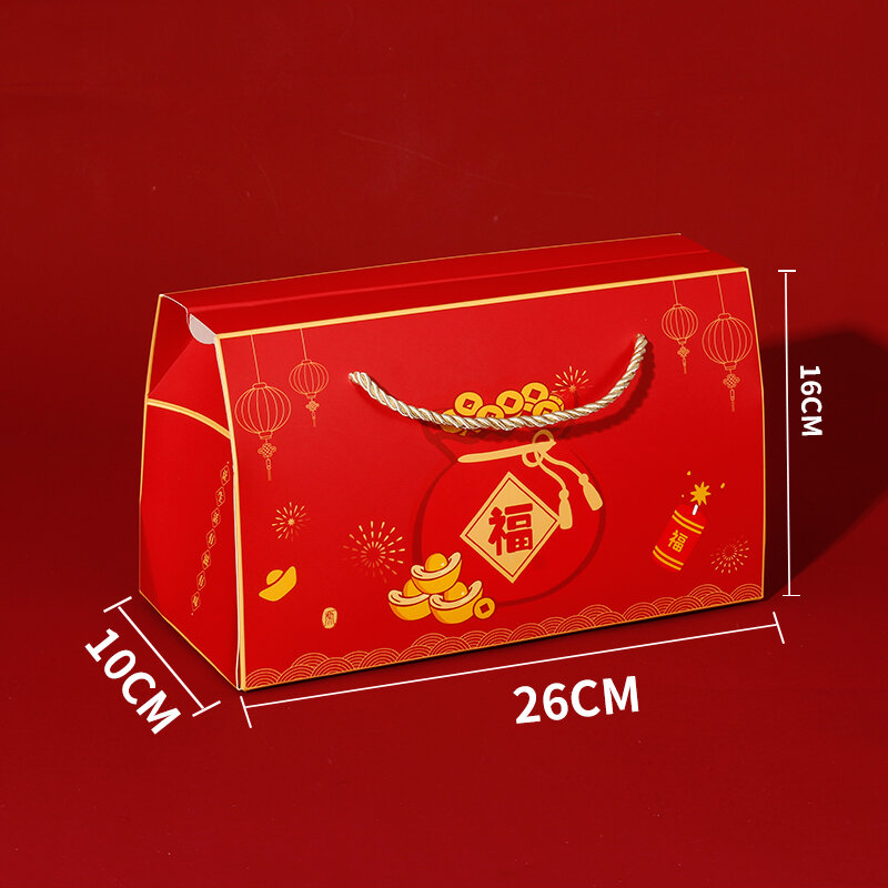 Hộp đóng gói bánh xốp bông tuyết cao cấp hộp đựng kẹo nougat túi xách tay hộp quà hộp giấy bánh quy nougat đóng gói 1kg