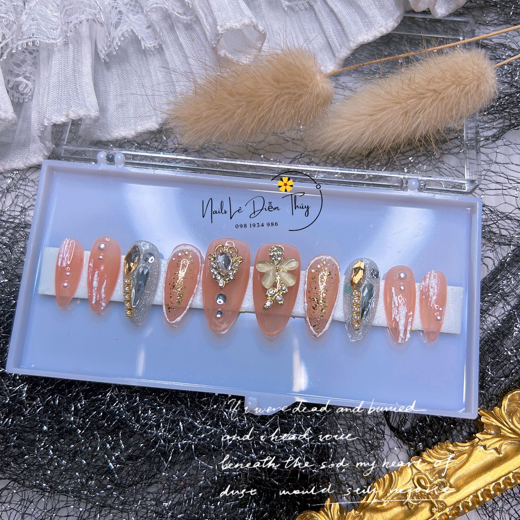 Nail Box design blue