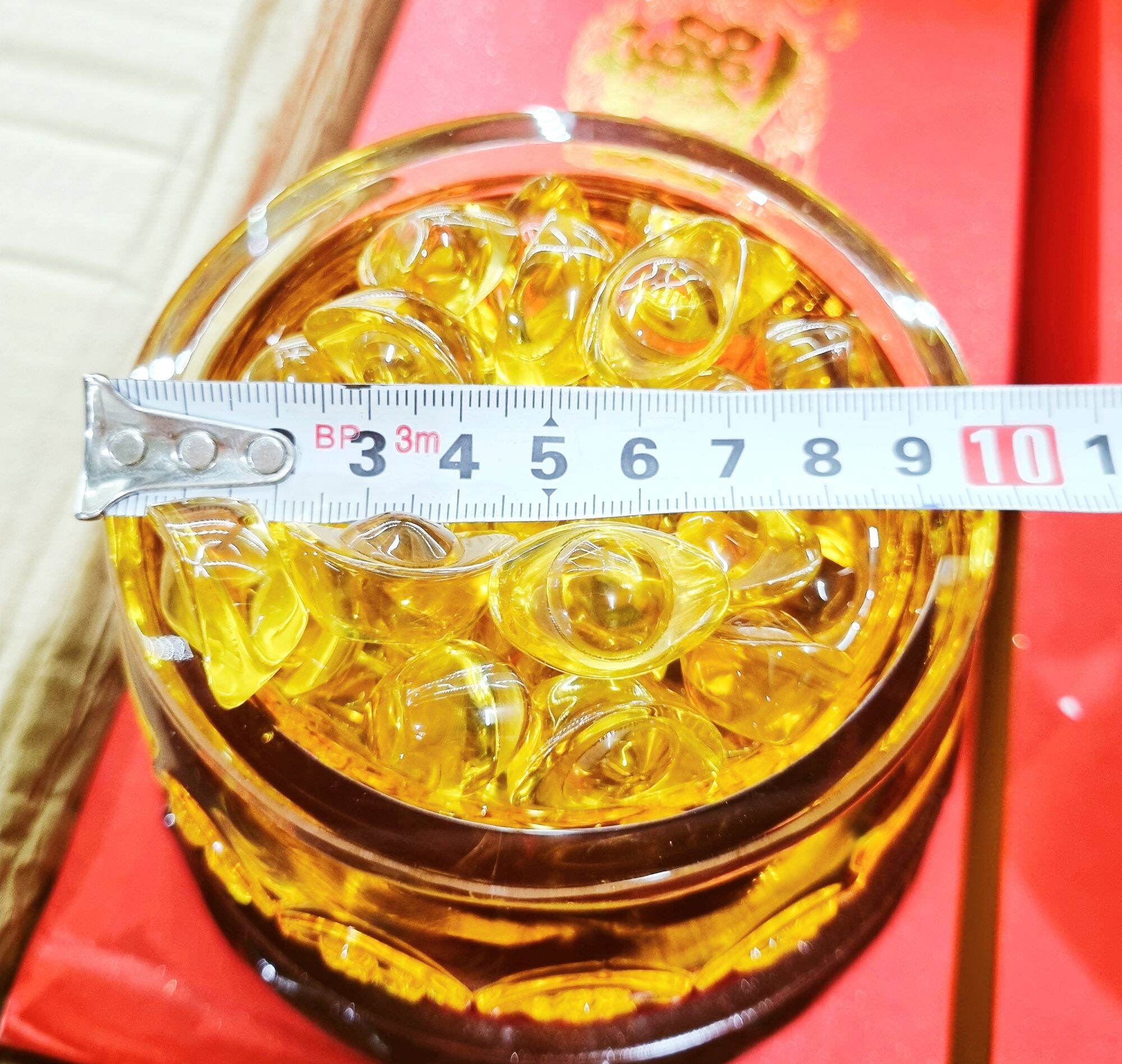 HỦ VÀNG TÀI LỘC - BÁT TỤ BẢO - SIZE LỚN 10CM