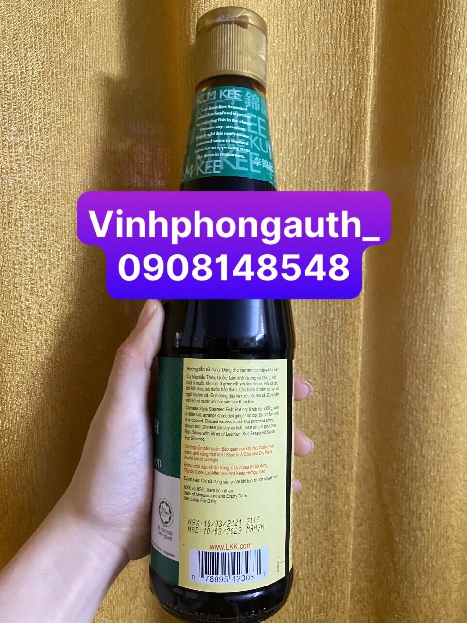 Nước sốt Hải sản Lee Kum Kee 410ml ( hấp cá )