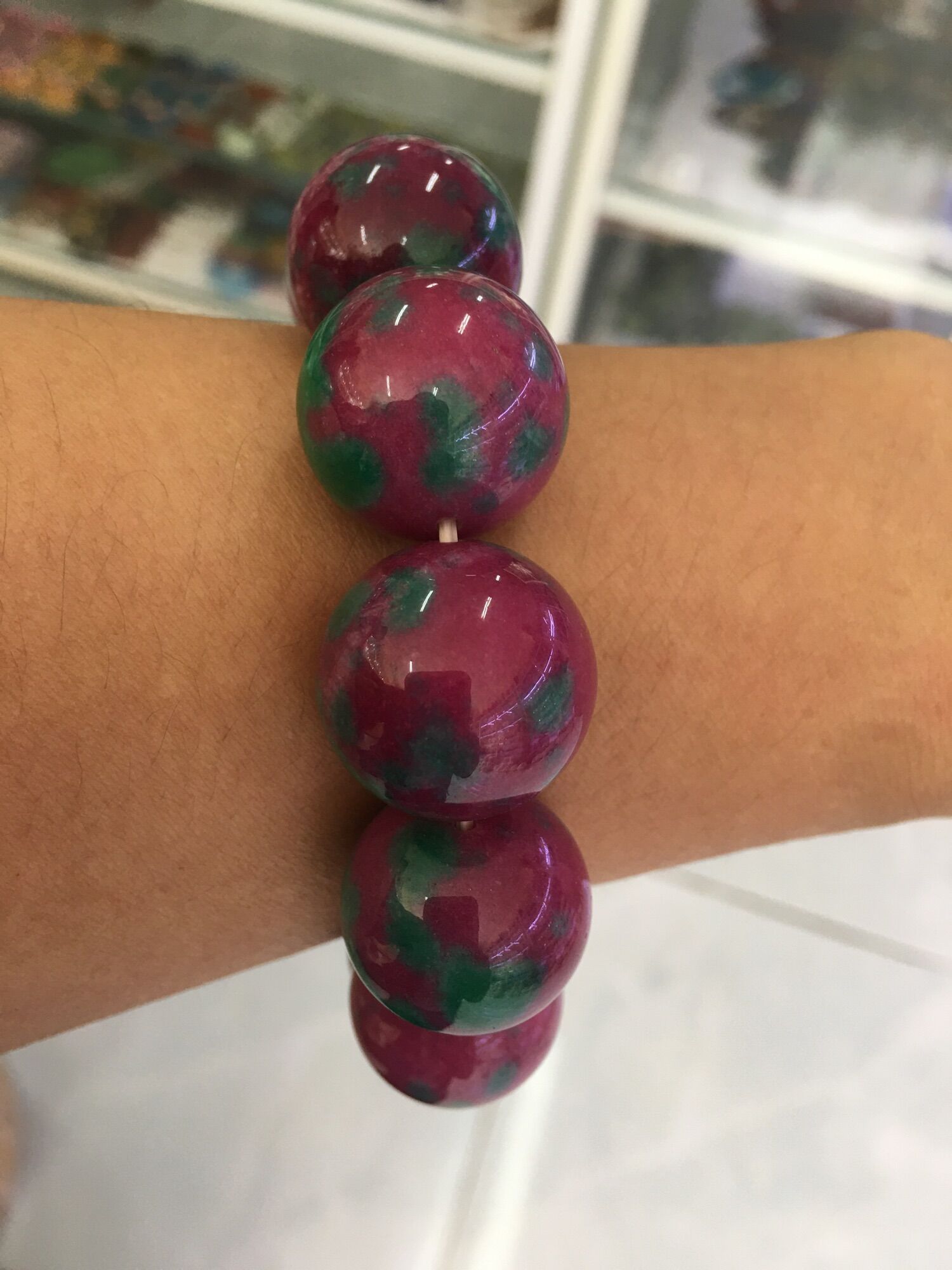 Vòng đá ruby phi 20li bao đẹp